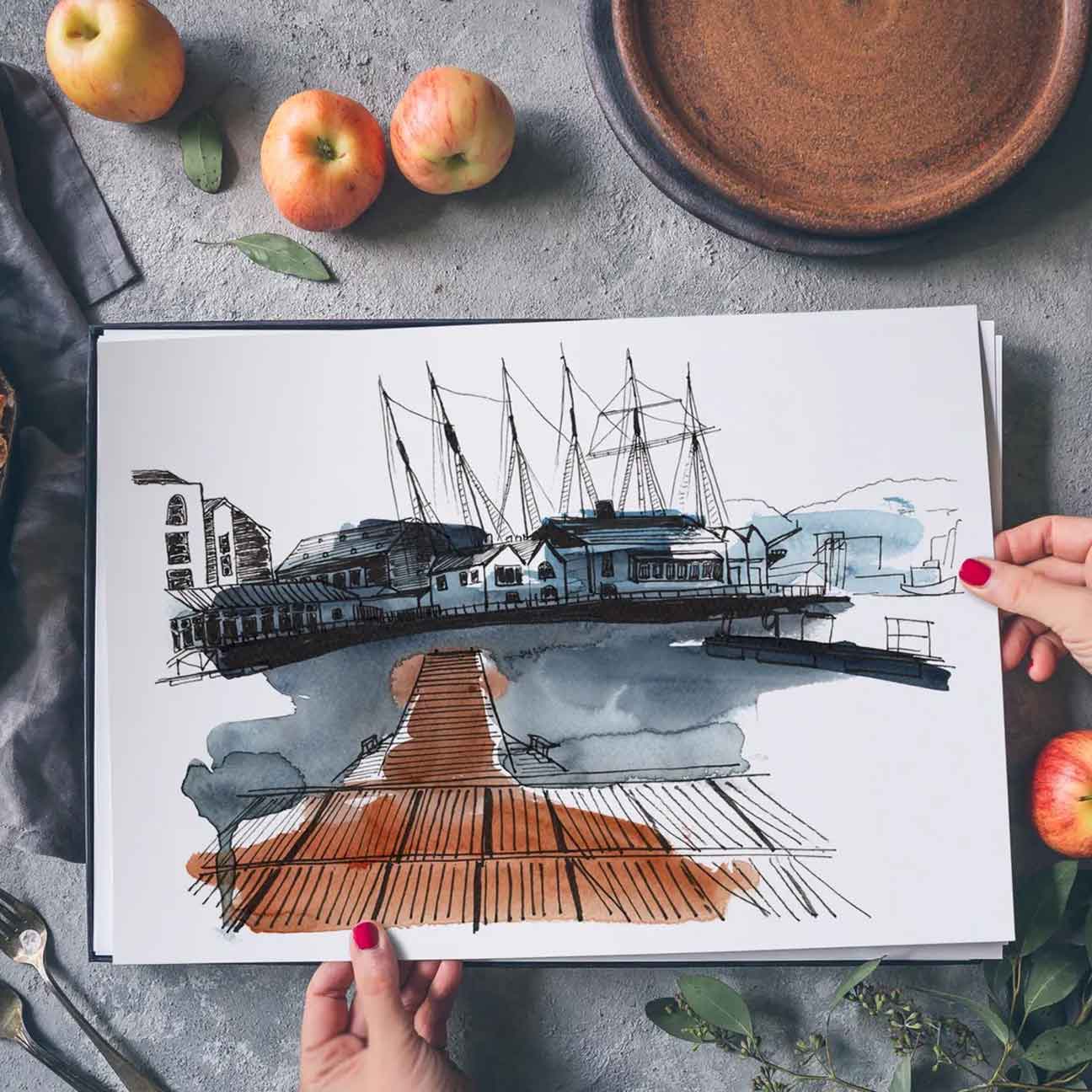 View from Broken - Dock Print
