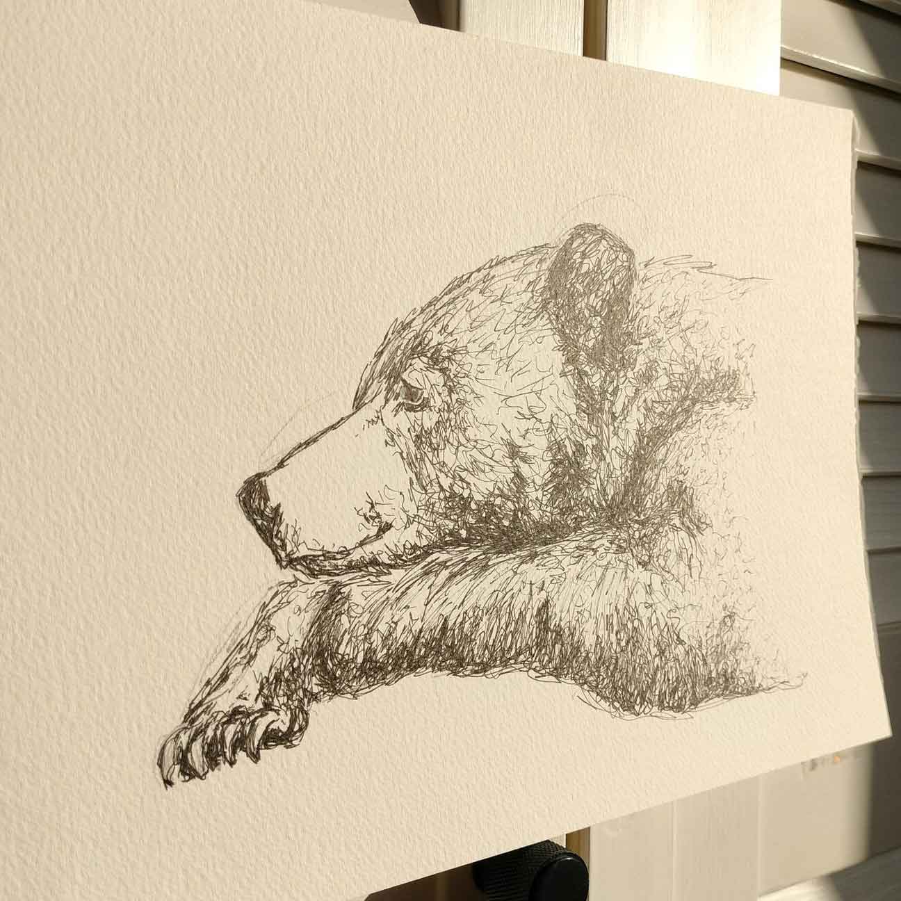 Gentle Giant - Original Pen Drawing