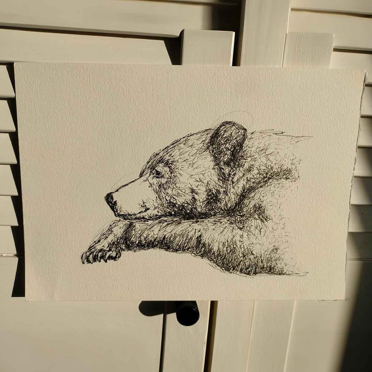 Gentle Giant - Original Pen Drawing