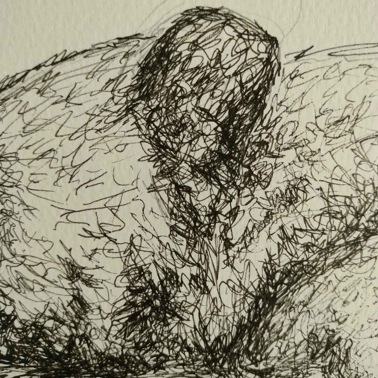 Gentle Giant - Original Pen Drawing