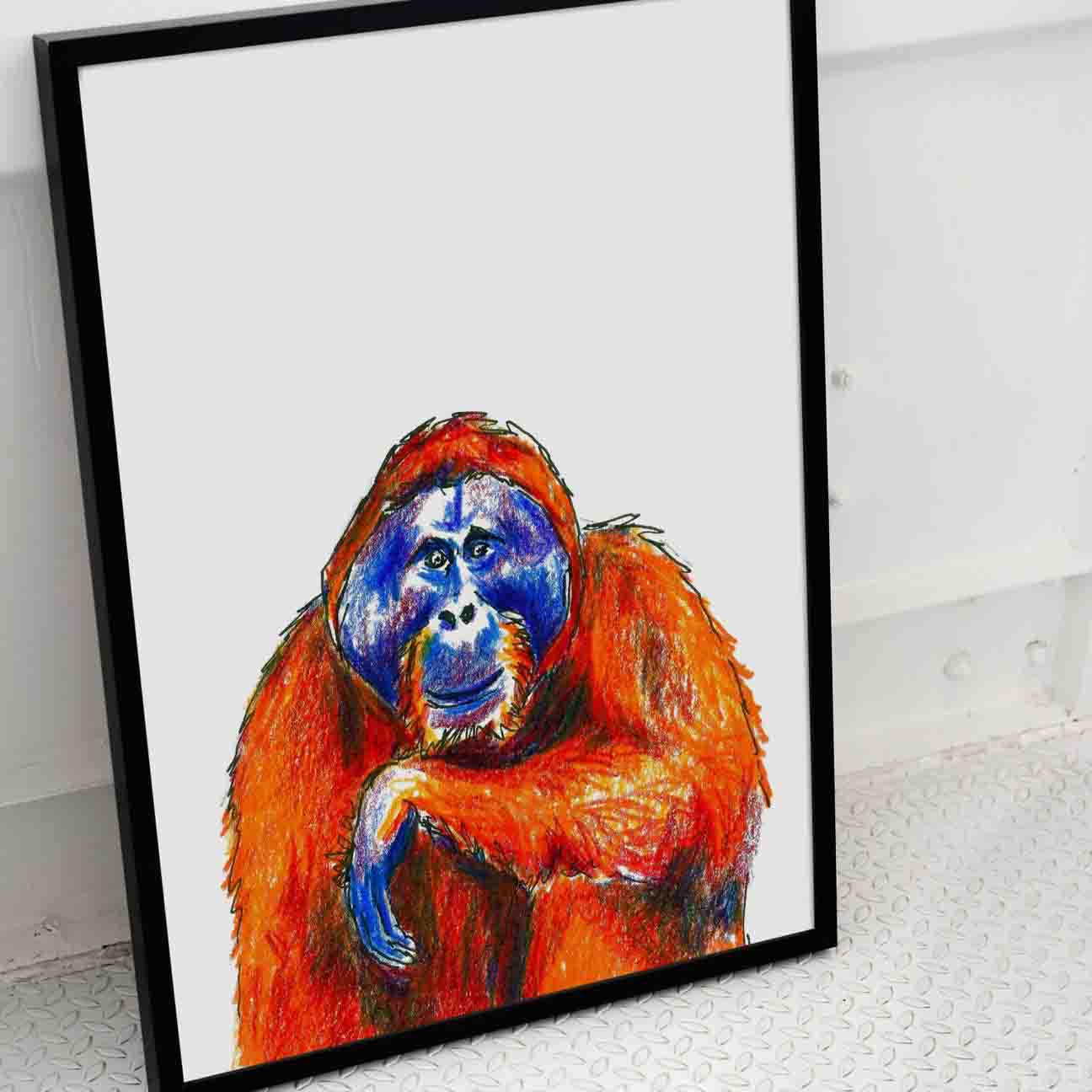 Orangutan Art Print