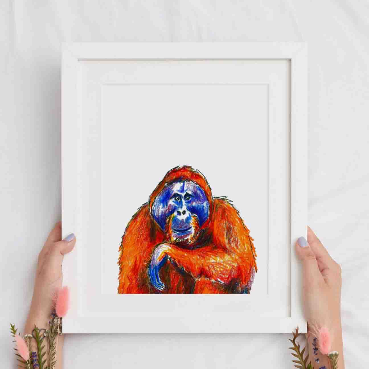 Orangutan Art Print