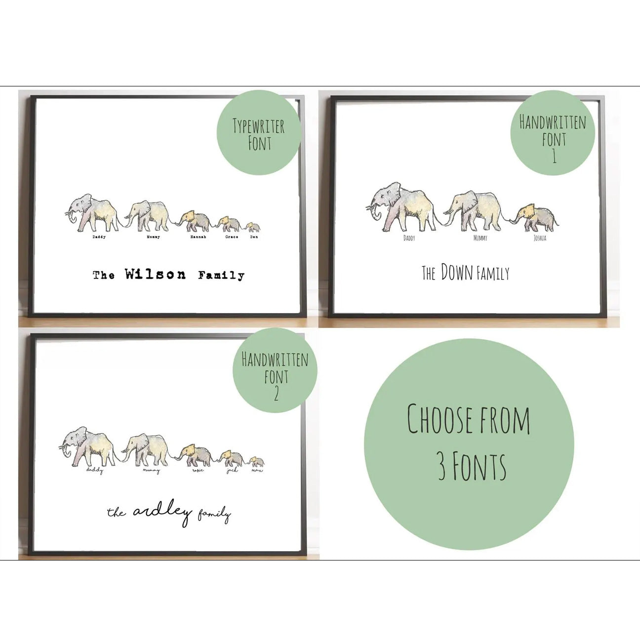 Our Little Family – Printable Custom Family Print