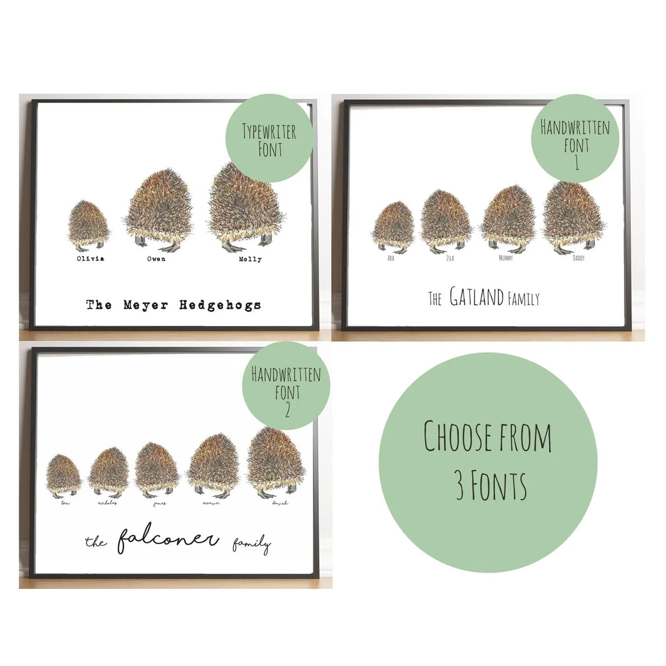 Our Little Family – Printable Custom Family Print