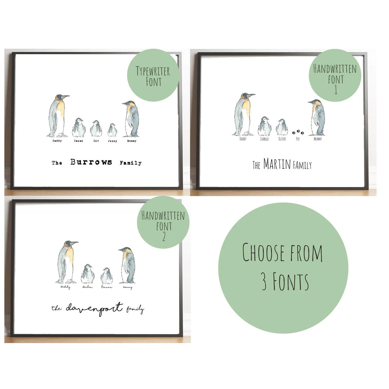Our Little Family – Printable Custom Family Print