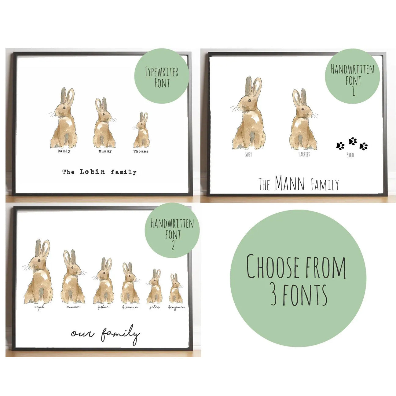 Our Little Family – Printable Custom Family Print