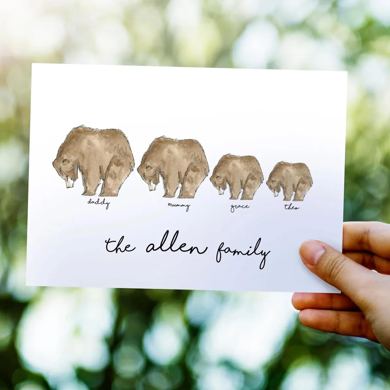 Our Little Family – Printable Custom Family Print