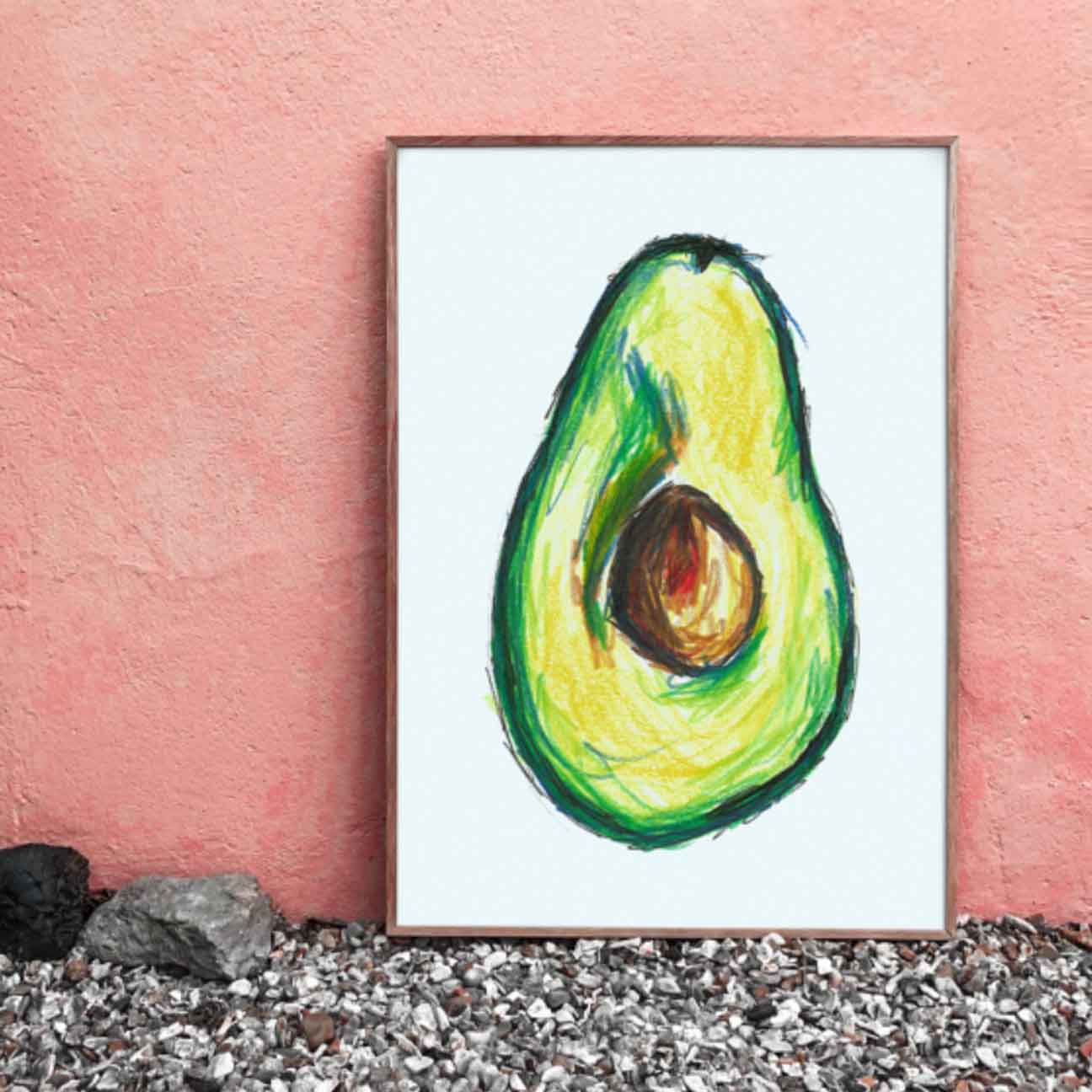 Avocado Art Print