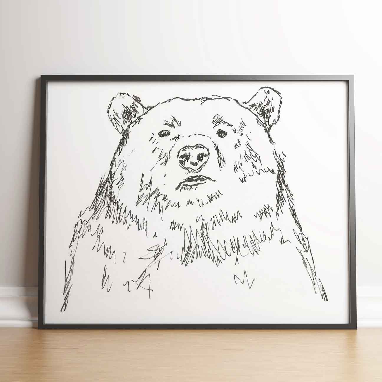 Starey Beary - Bear Art Print