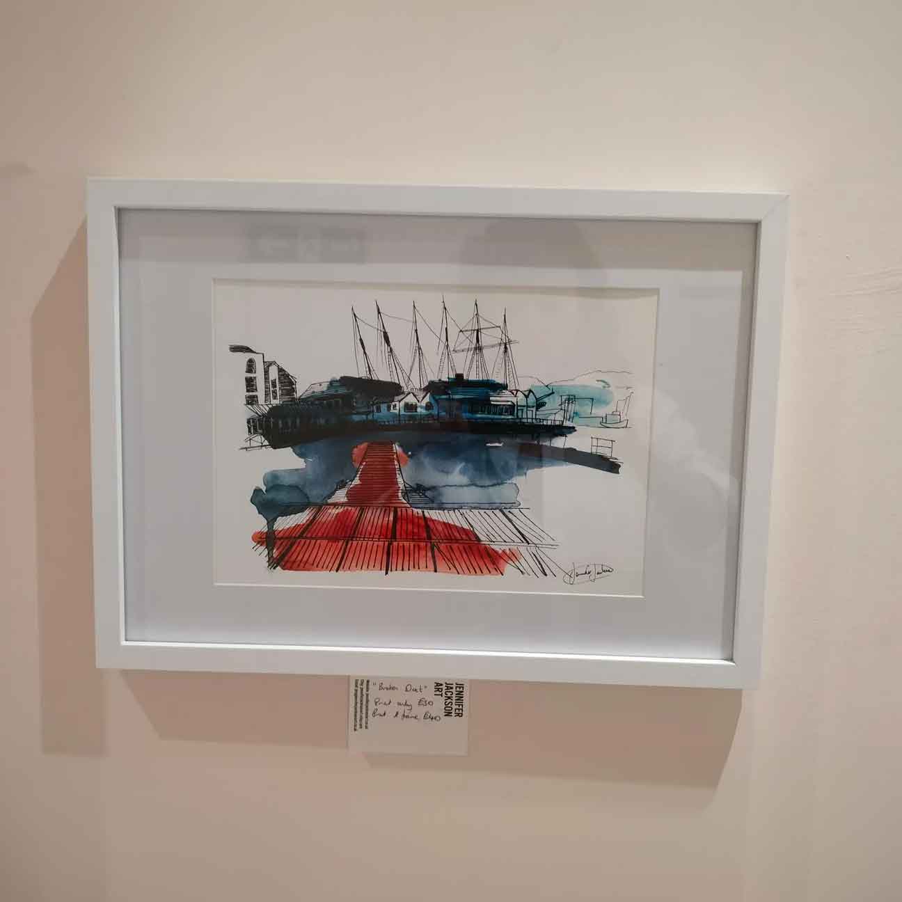 View from Broken - Dock Print