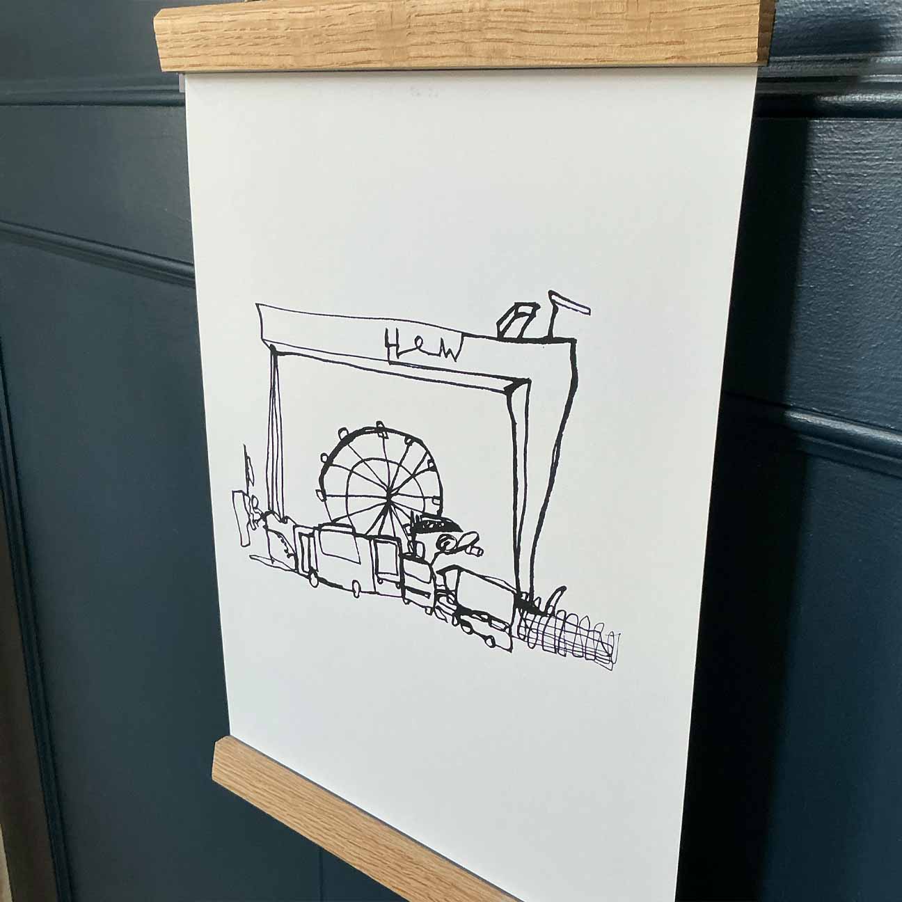 Cranes & Whirls – Belfast Print