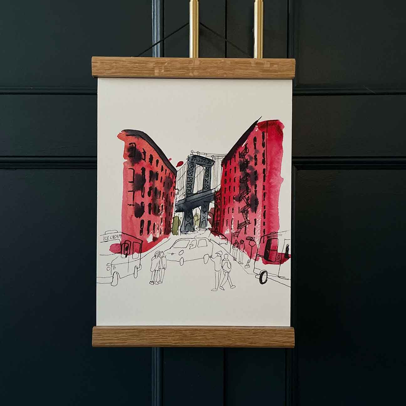 Back in Dumbo - Manhattan Bridge View Print