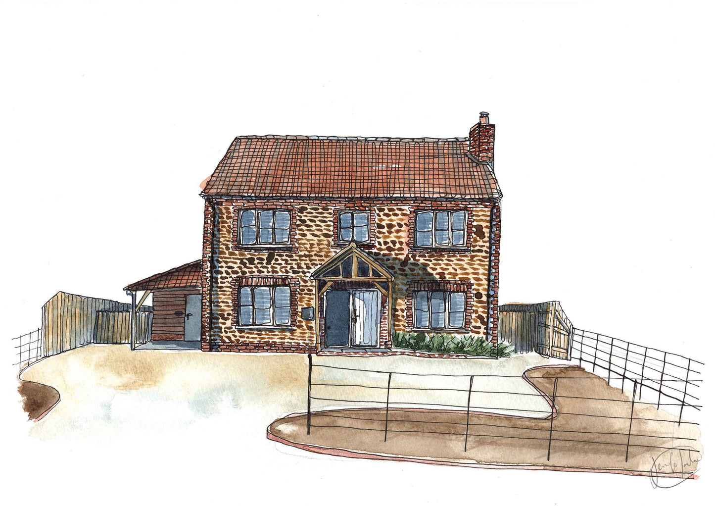 Custom House Portrait