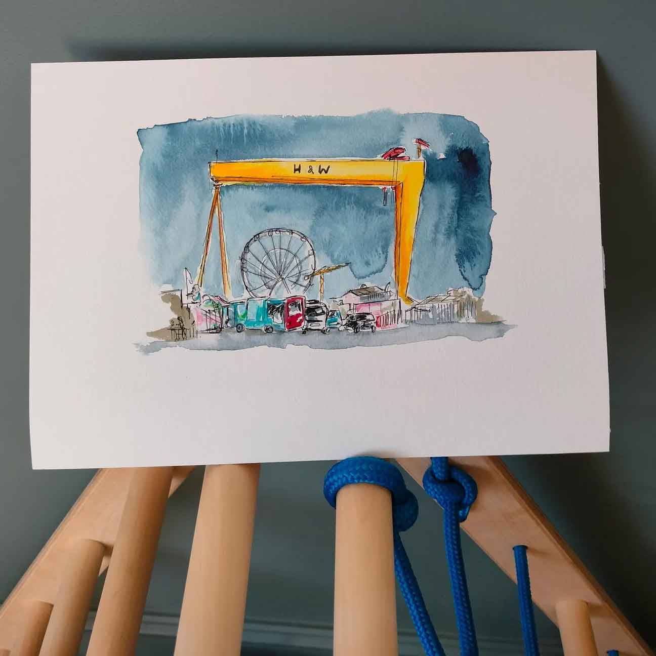 The Crane & the Carousel - Original