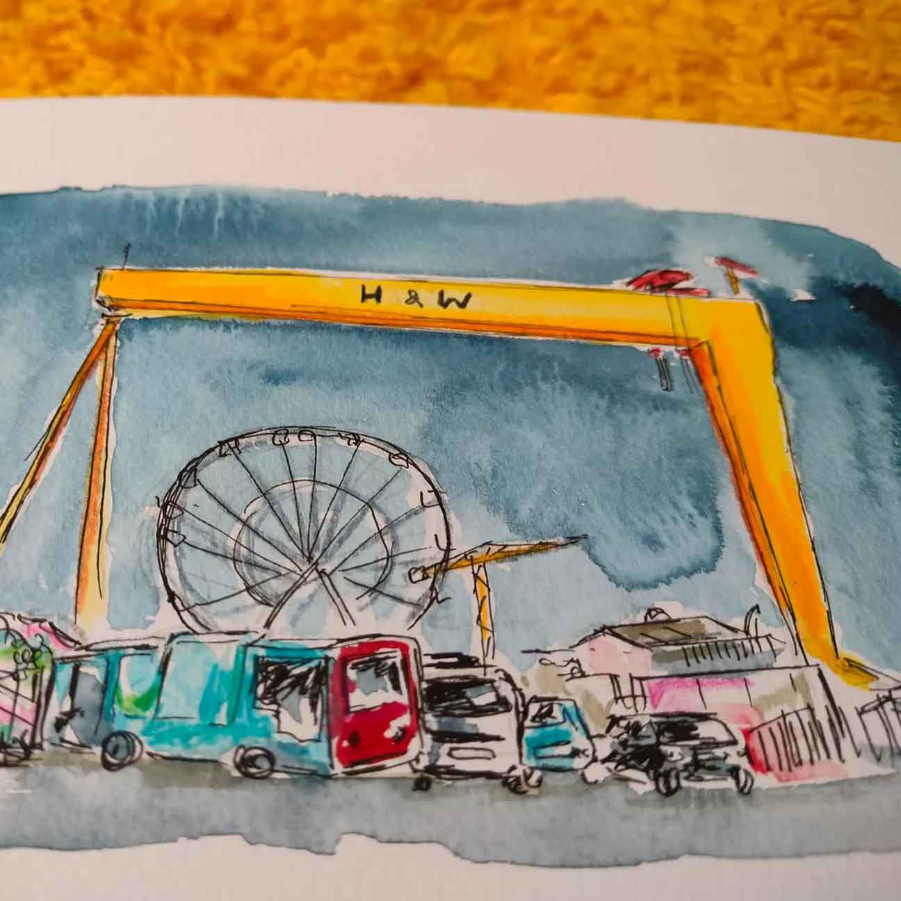 The Crane & the Carousel - Original