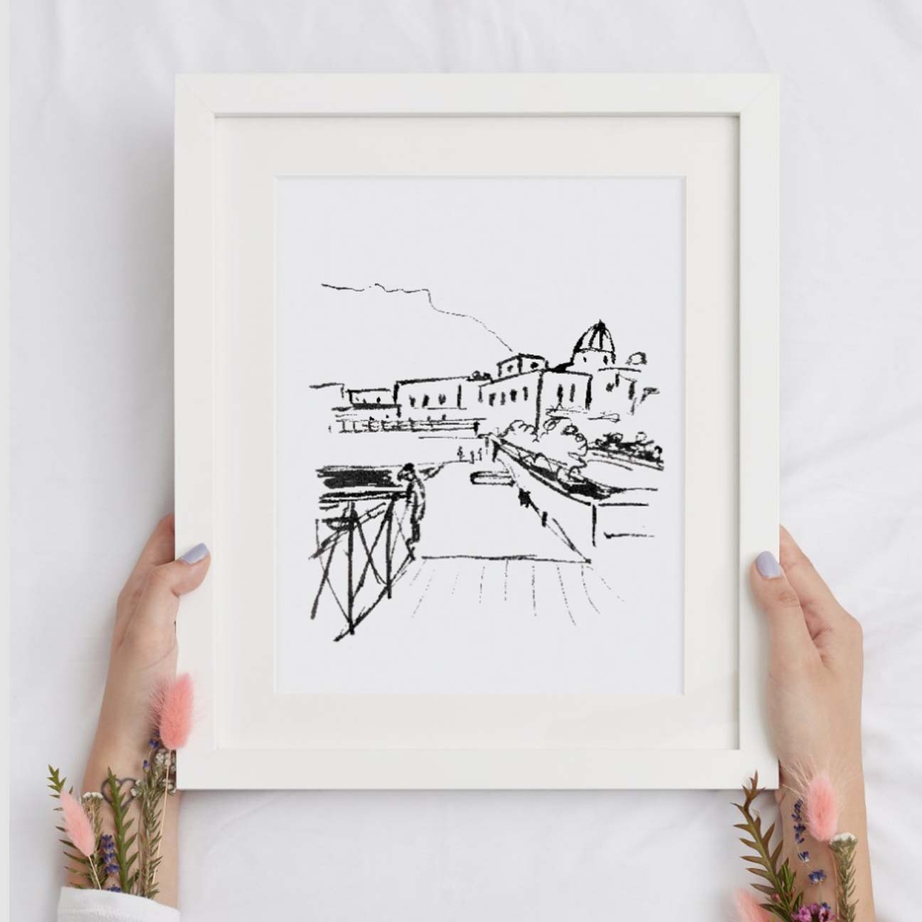 Ischia Harbour - Print