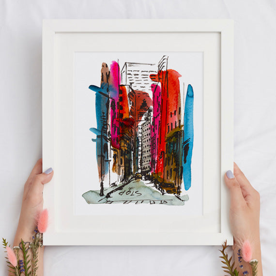 Nassau Street, NYC Print