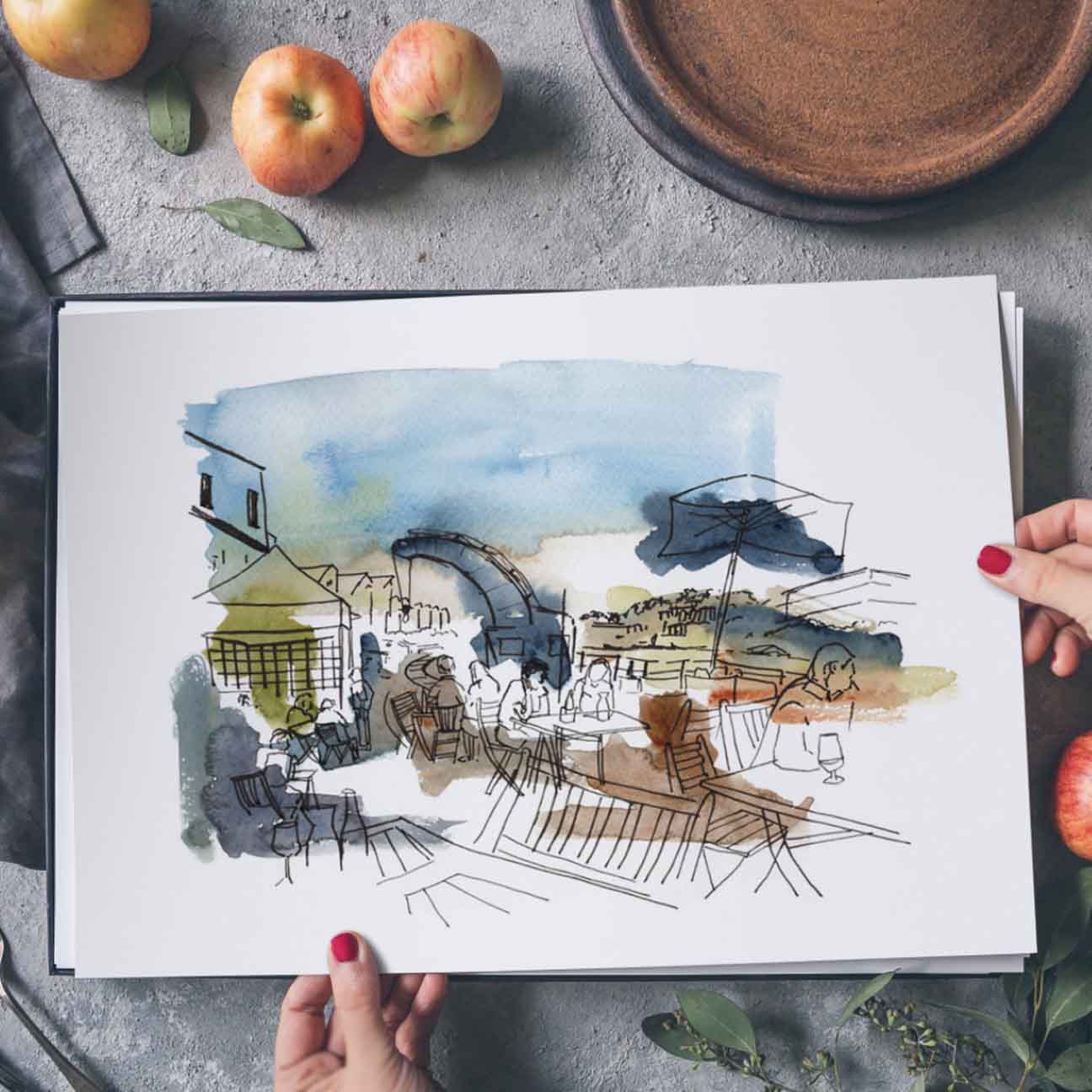 Dinner by the Docks - Print