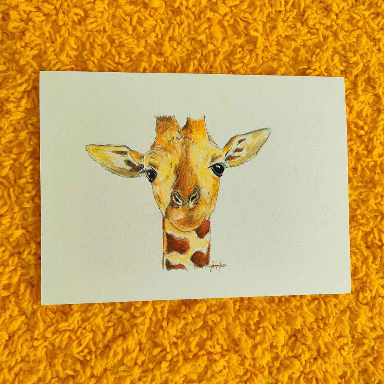 Giraffe drawing - Original