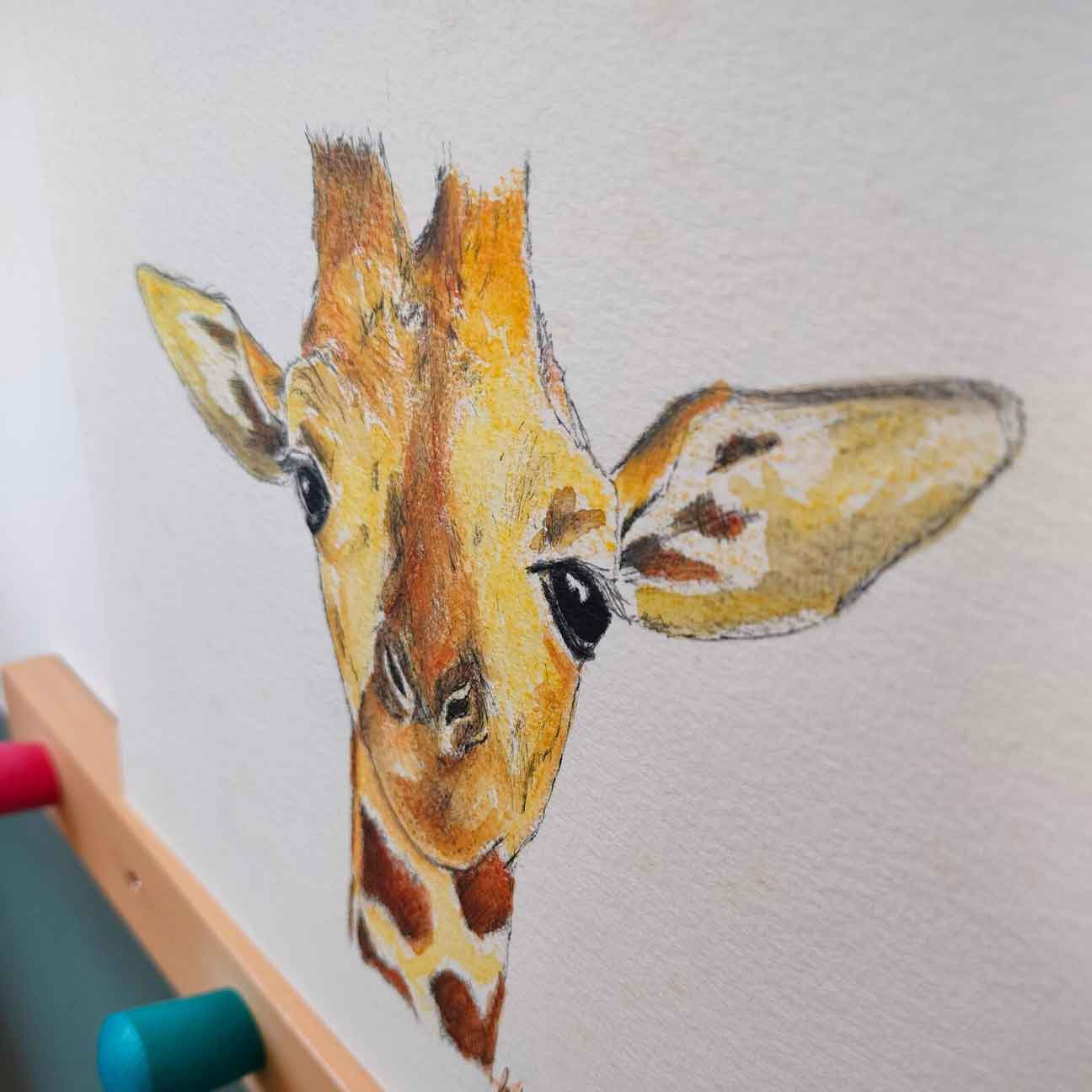 Giraffe drawing - Original
