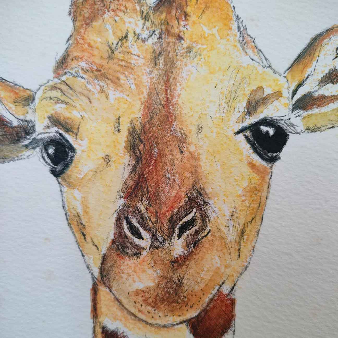 Giraffe drawing - Original