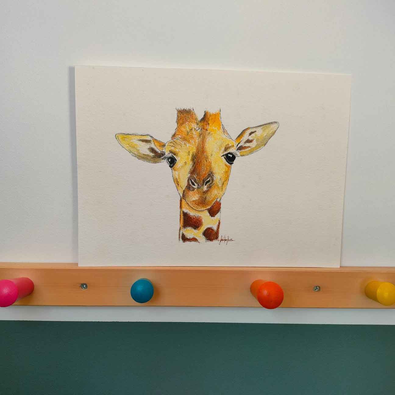 Giraffe drawing - Original