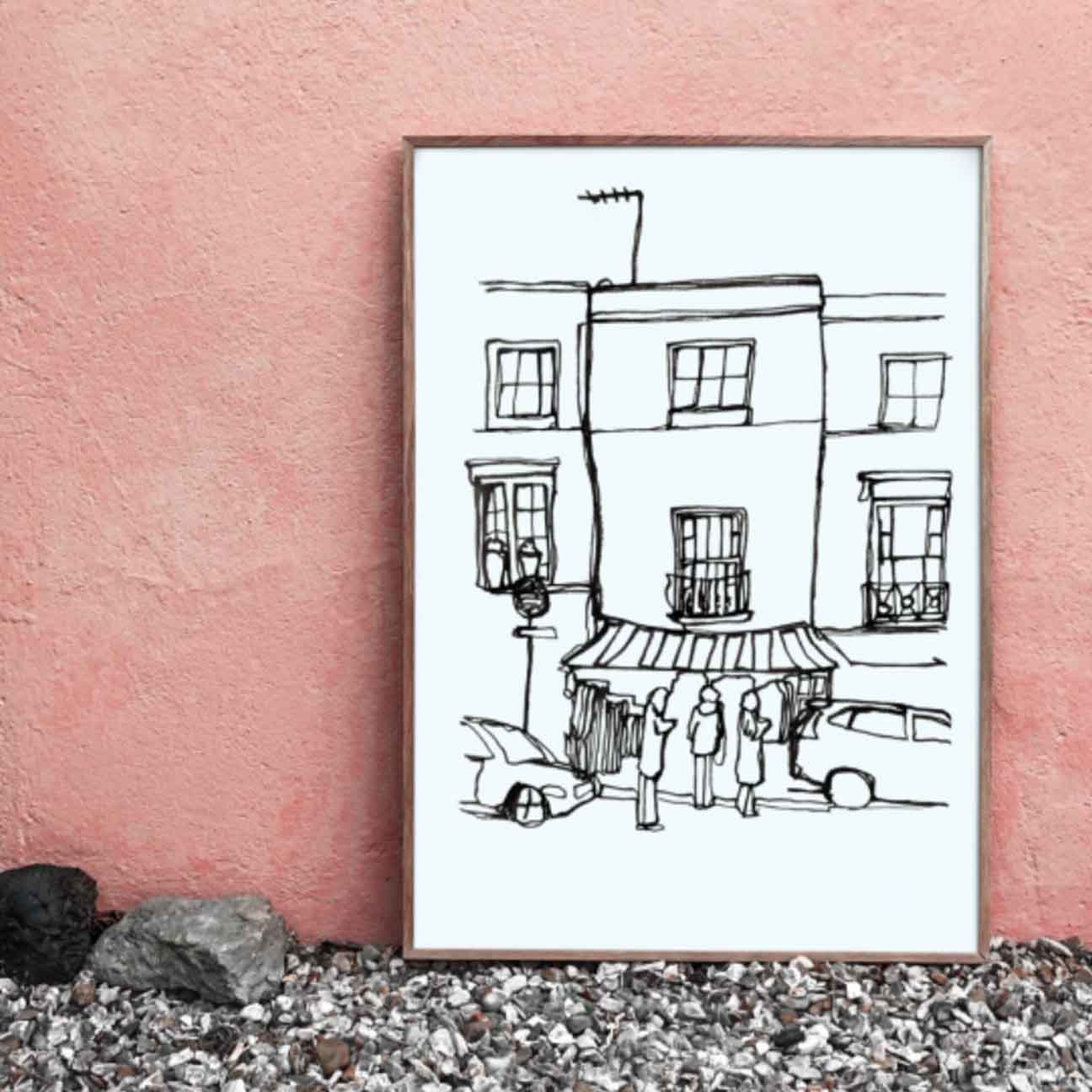 89 Portobello road art print