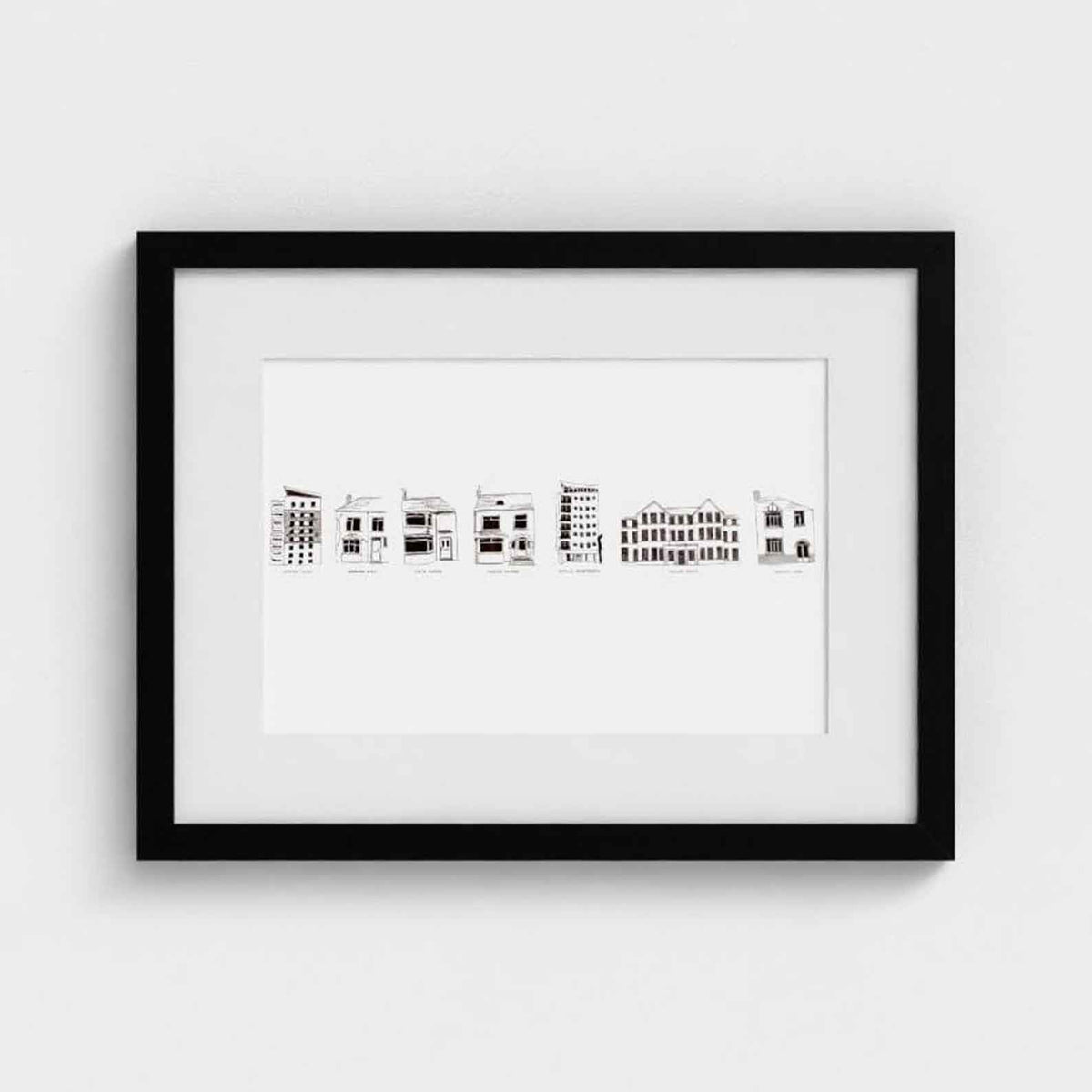 Your Story in Buildings - Custom Timeline Illustration