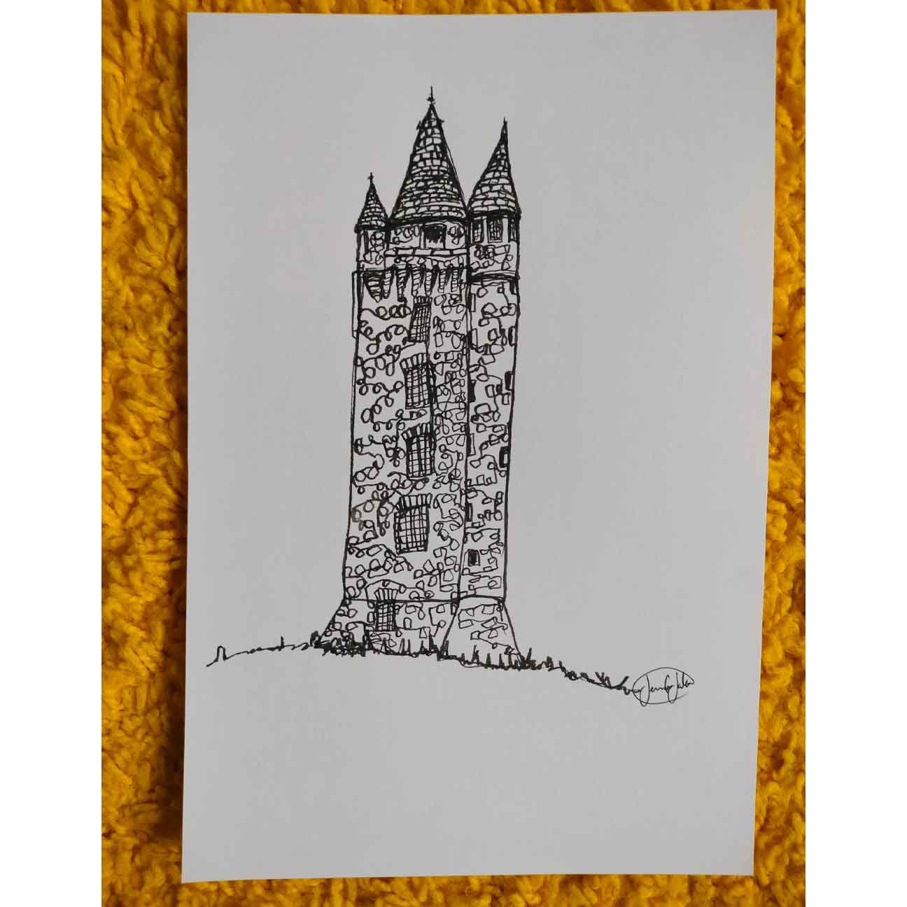 Scrabo Tower Drawing - Original
