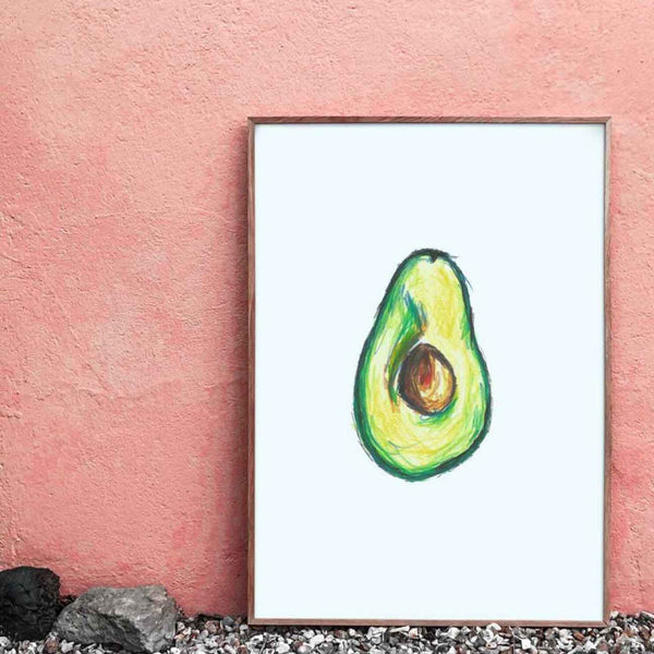 Avocado art print
