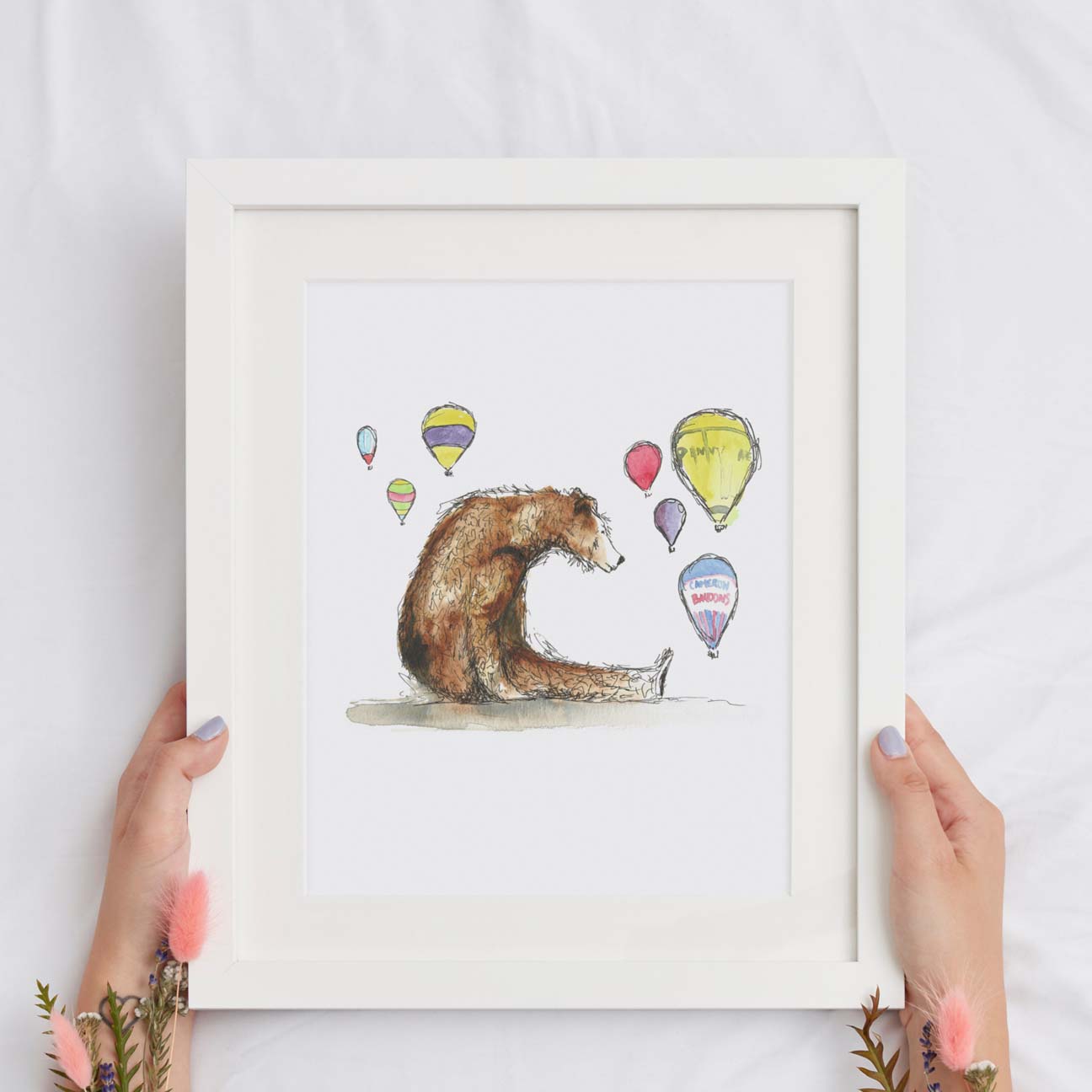 Bristol Bear & Balloons - Print