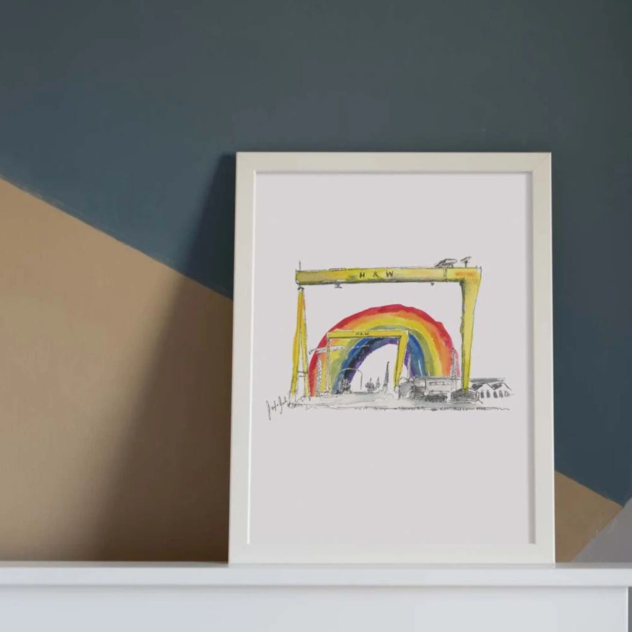 Rainbow Harland & Wolff Cranes