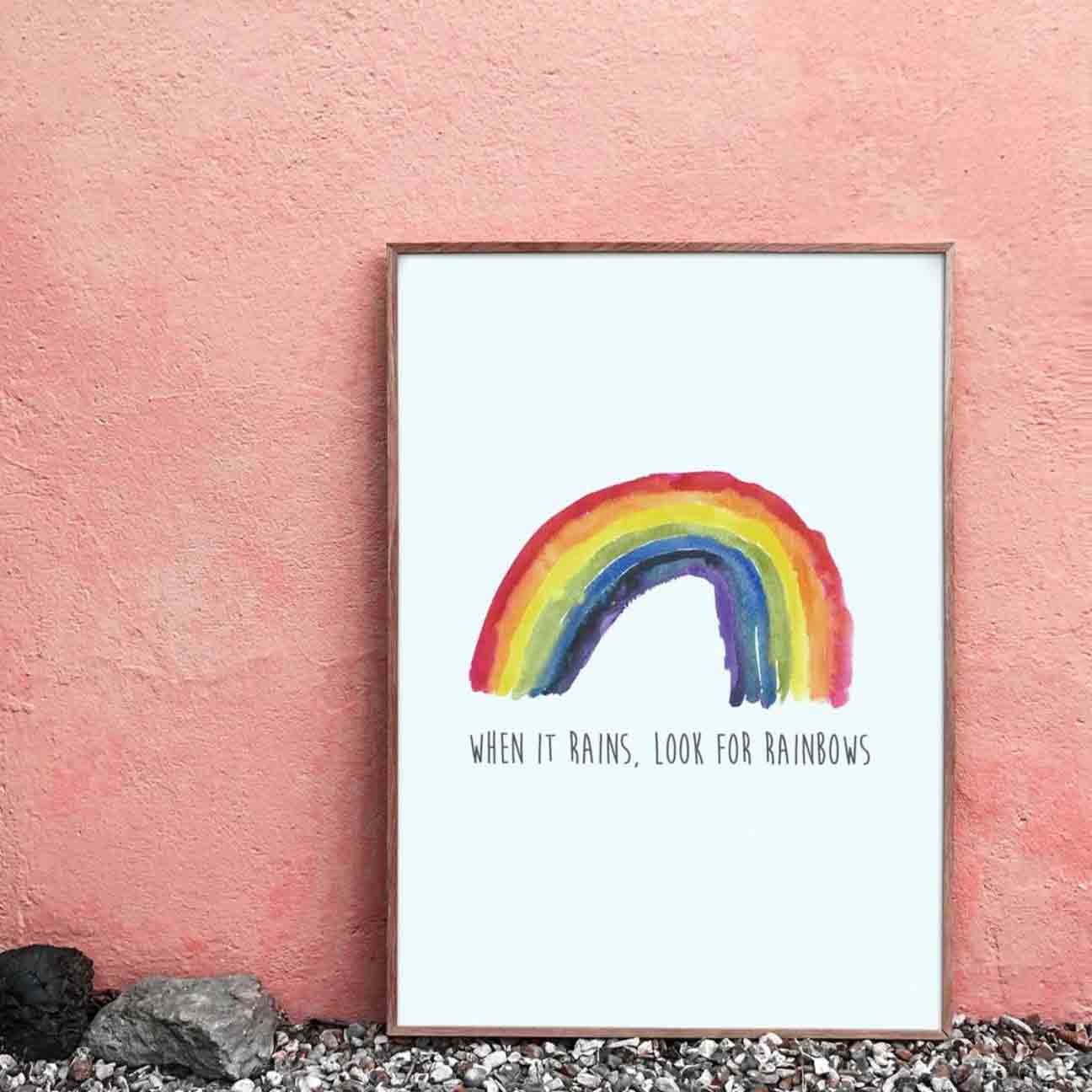 When it rains, look for rainbows