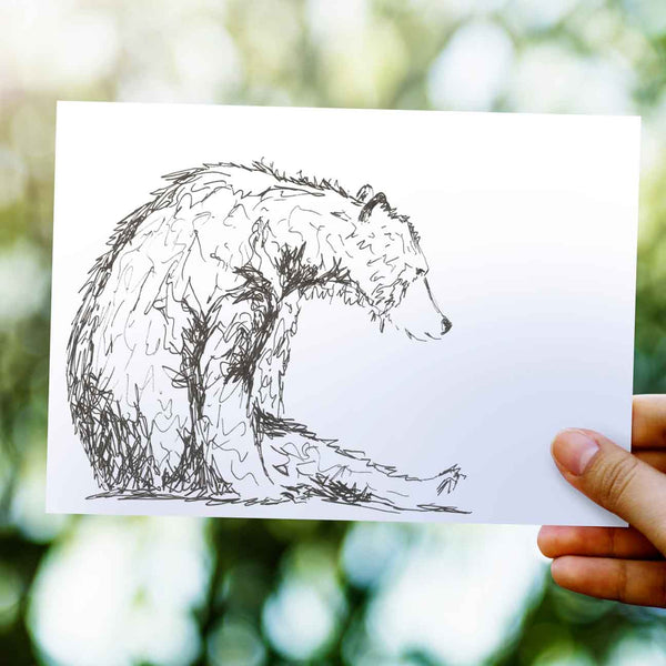 Scruffy Bear in Pen