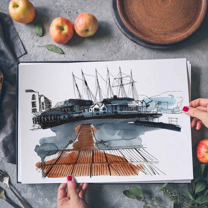 View from Broken - Dock Print