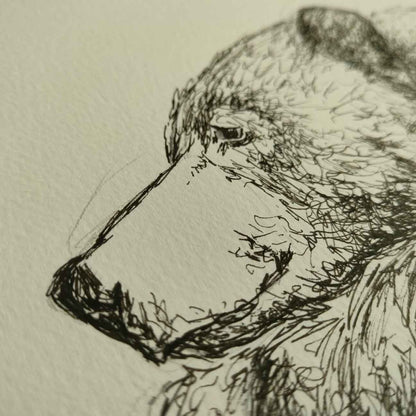 Gentle Giant - Original Pen Drawing