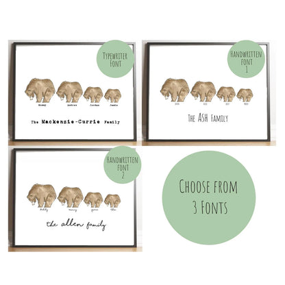 Our Little Family – Printable Custom Family Print