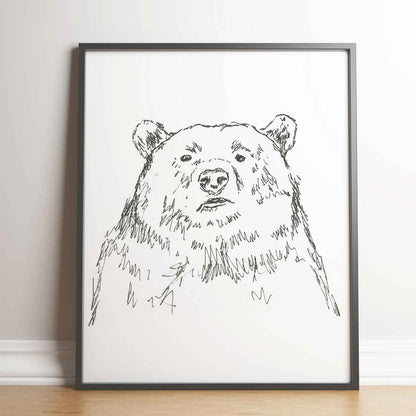 Starey Beary - Bear Art Print