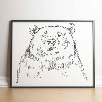 Starey Beary - Bear Art Print