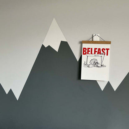 Cranes & Whirls – Belfast Print