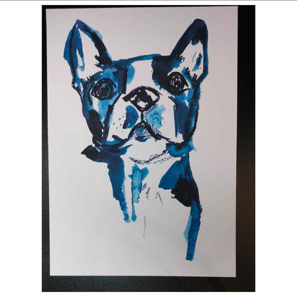 Boston Terrier Portrait - Print