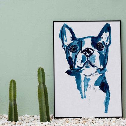 Boston Terrier Portrait - Print