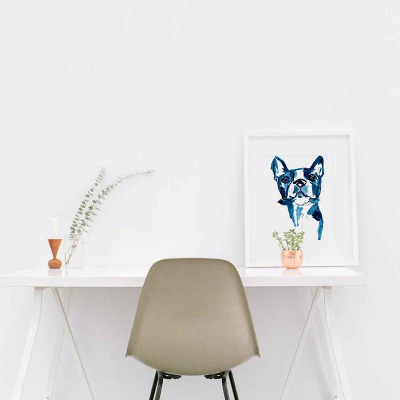 Boston Terrier Portrait - Print