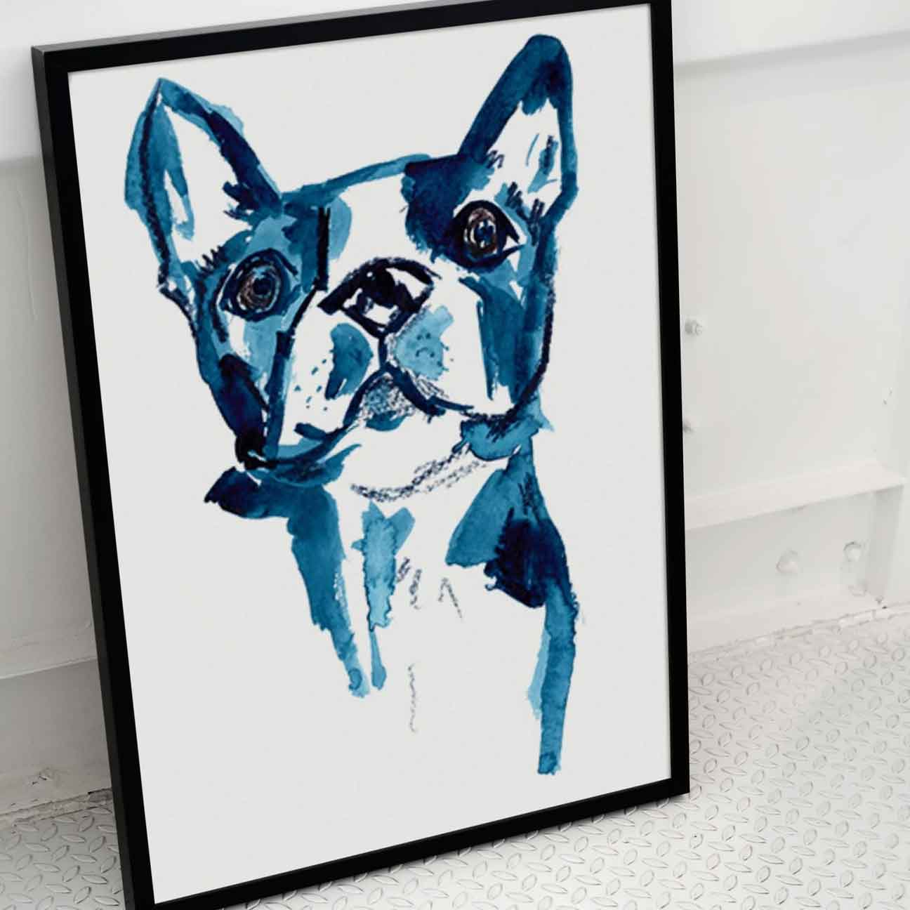 Boston Terrier Portrait - Print