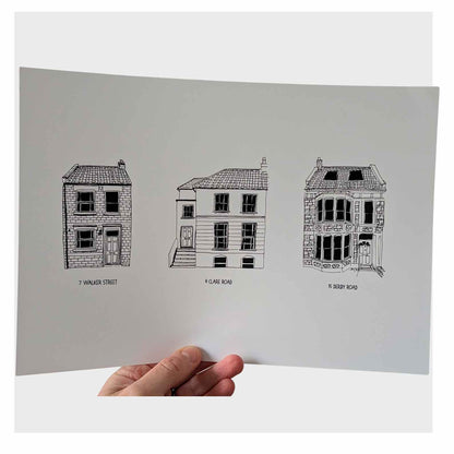 Your Story in Buildings - Custom Timeline Illustration