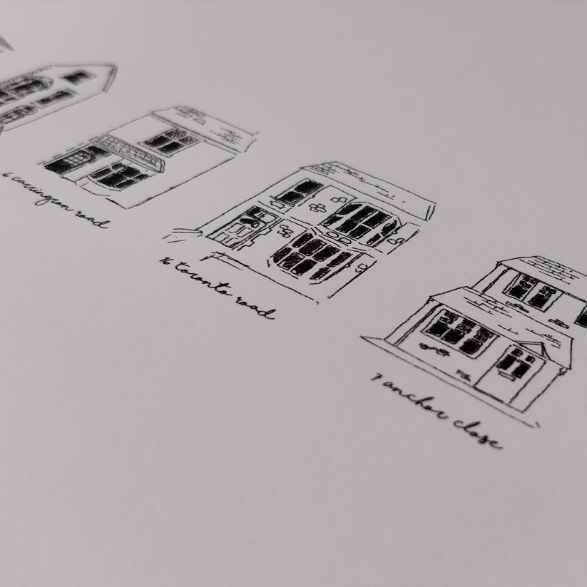 Your Story in Buildings - Custom Timeline Illustration