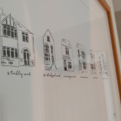 Your Story in Buildings - Custom Timeline Illustration