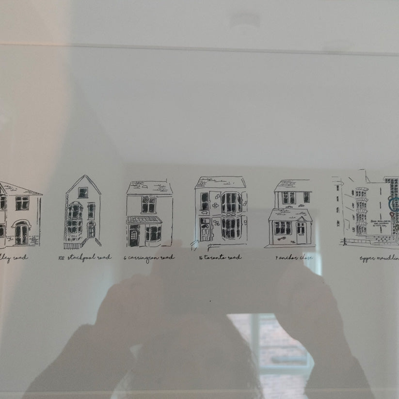 Your Story in Buildings - Custom Timeline Illustration