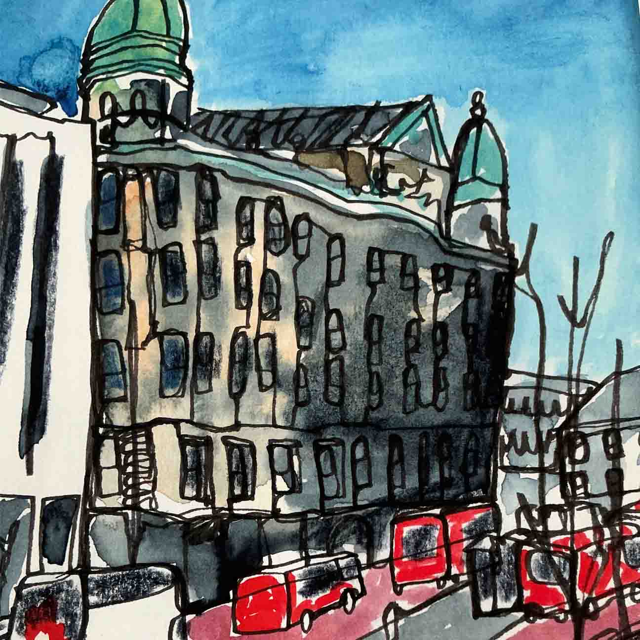 Donegall Square West, Belfast - Print