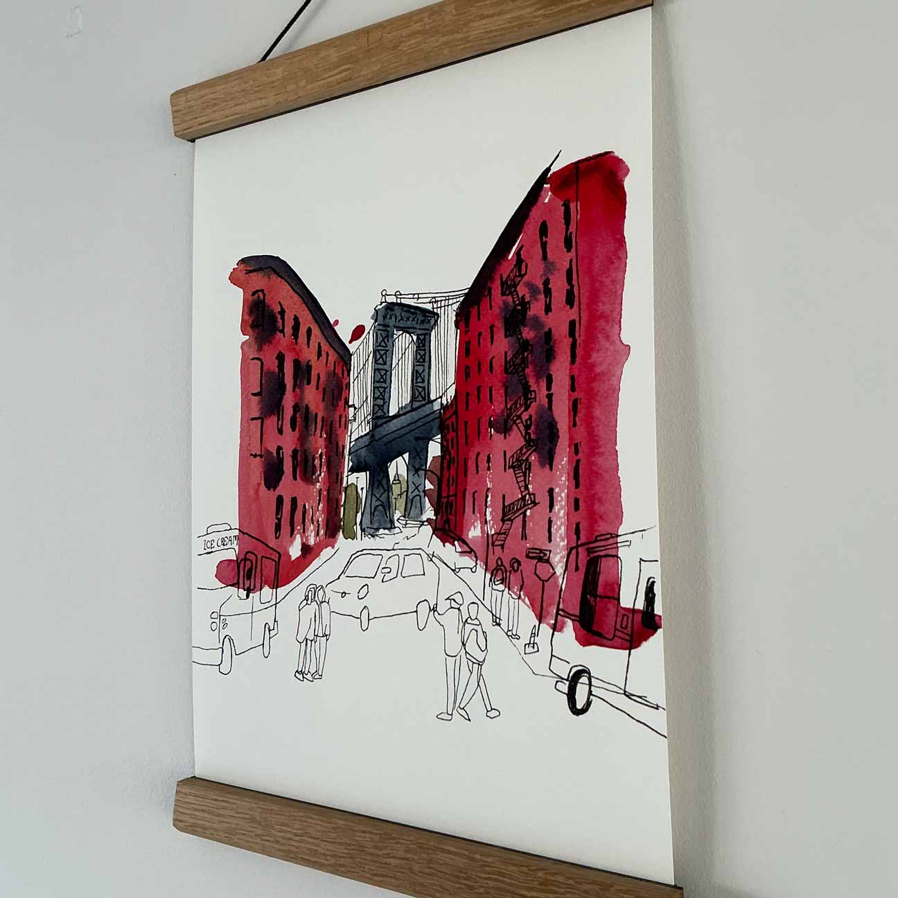 Back in Dumbo - Manhattan Bridge View Print
